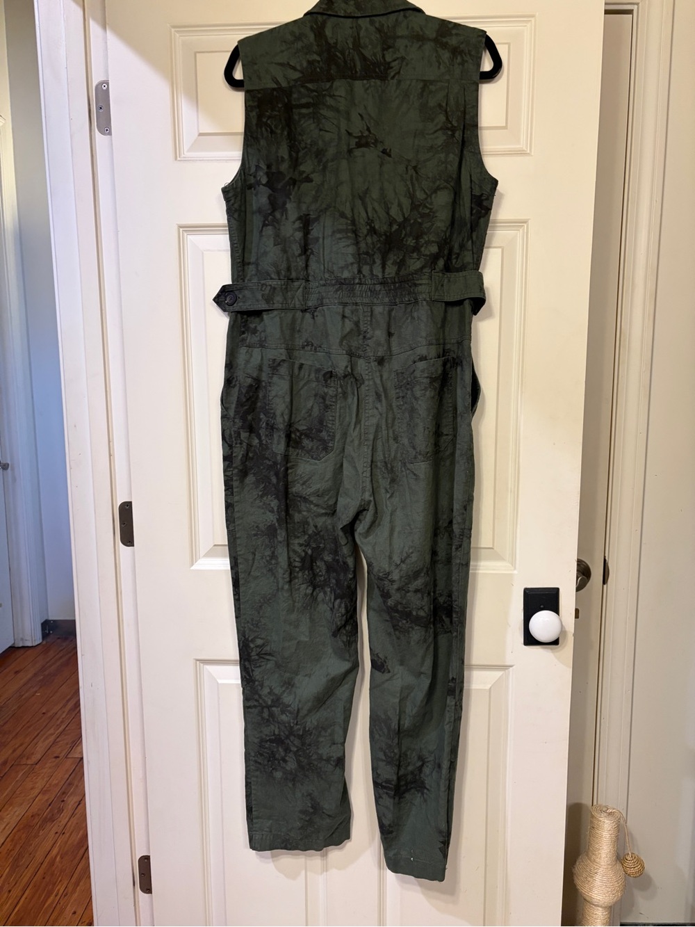 Wild Fang Sleeveless Olive and Black Tie-Dye Jumpsuit Large $40 - Picture 11 of 15